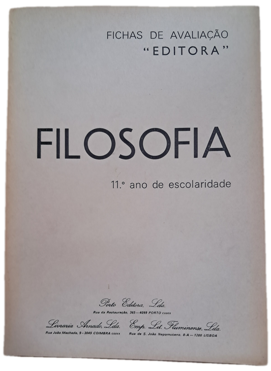 Fichas de Trabalho Editora - Filosofia 11º Ano (Usado)