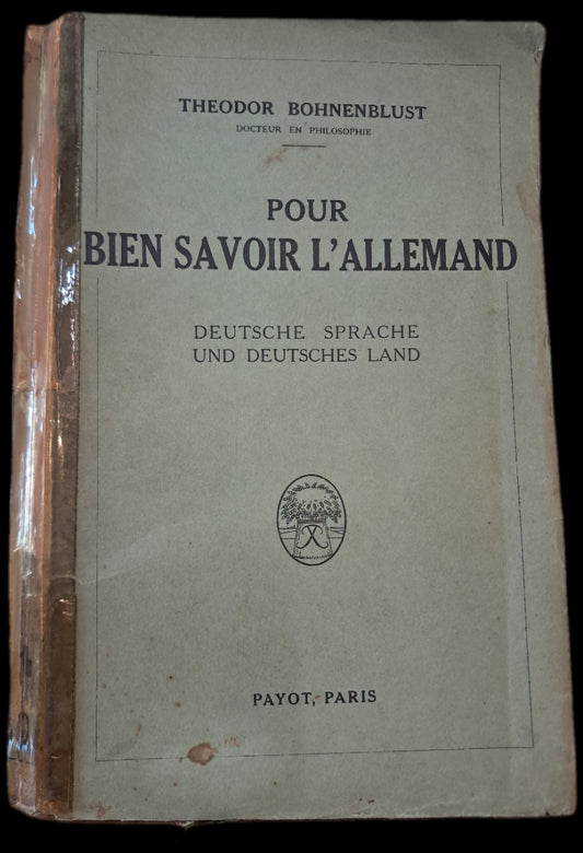 Pour Bien Savoir L'Allemand (Usado)