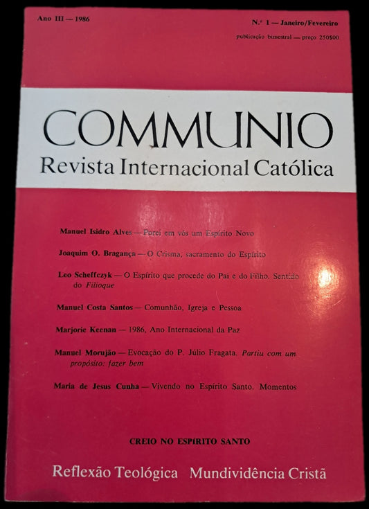 Communio Revista Internacional Católica 1986 (Usado)