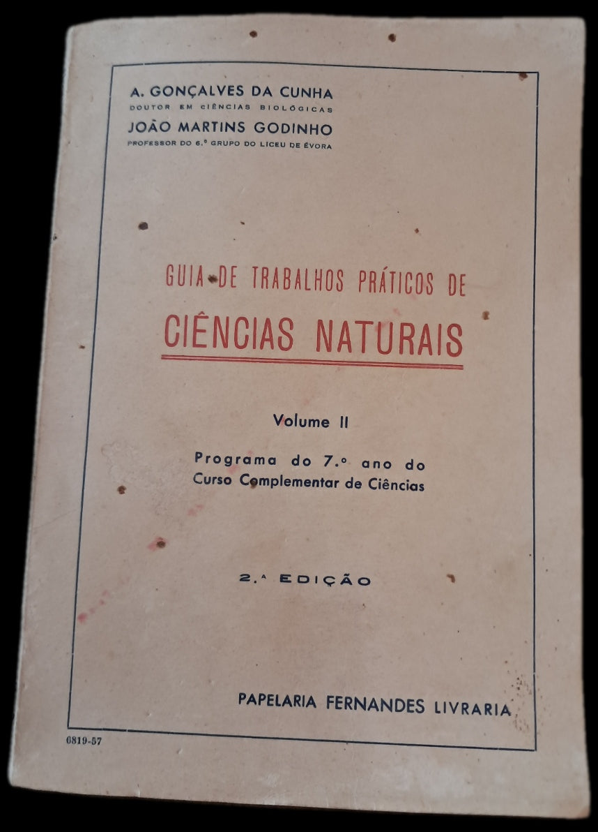 Guia de Trabalhos Práticos de Ciências Naturais II (Usado)