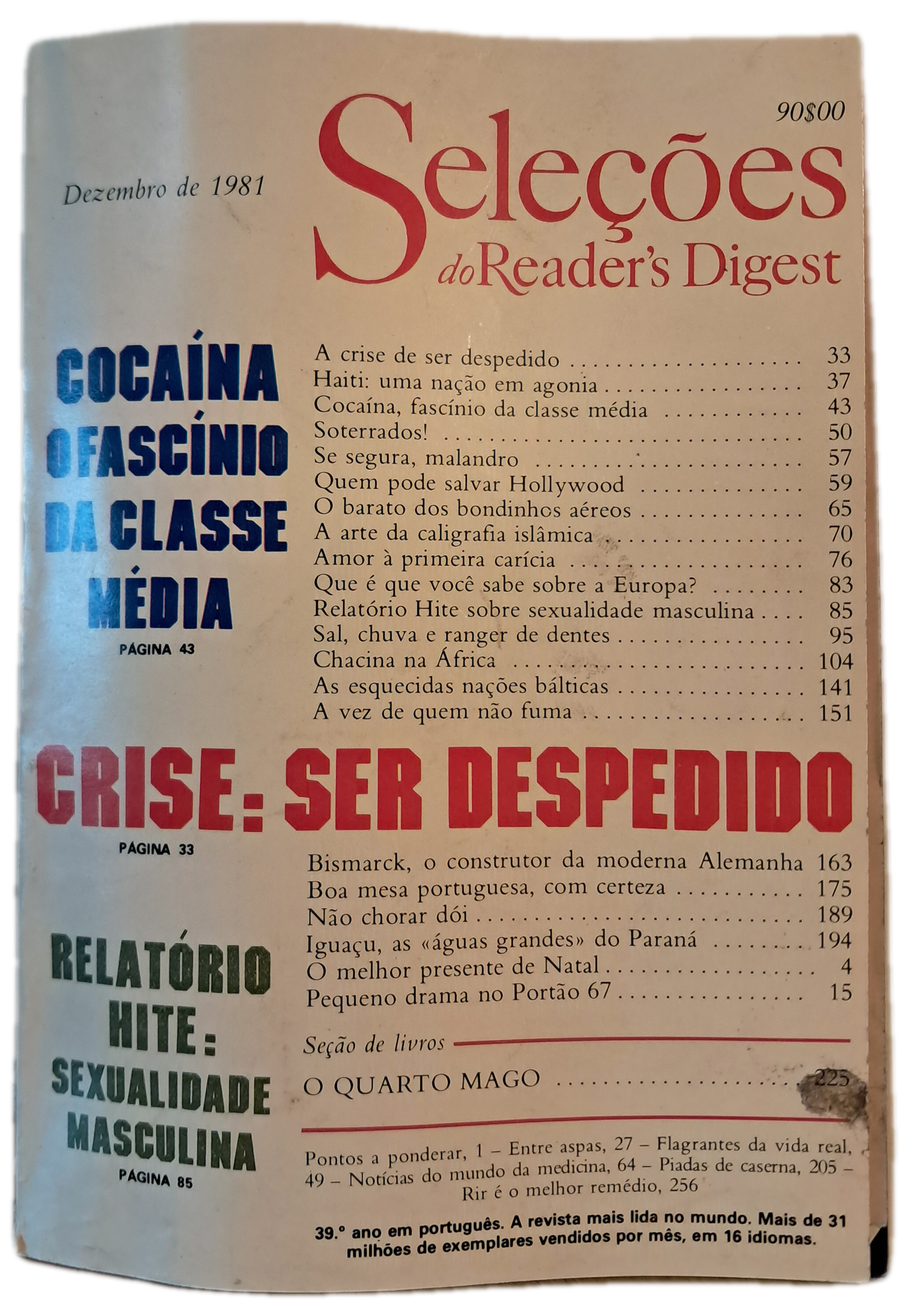 Dezembro de 1981 Revista do Reader's Digest