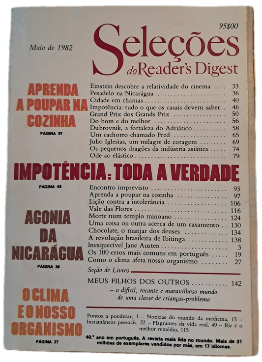 Maio de 1982 Revista do Reader's Digest