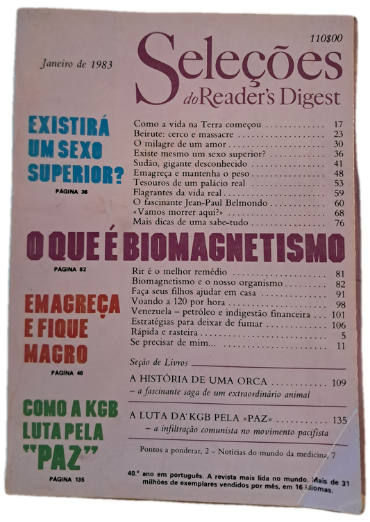 Janeiro de 1983 Revista do Reader's Digest