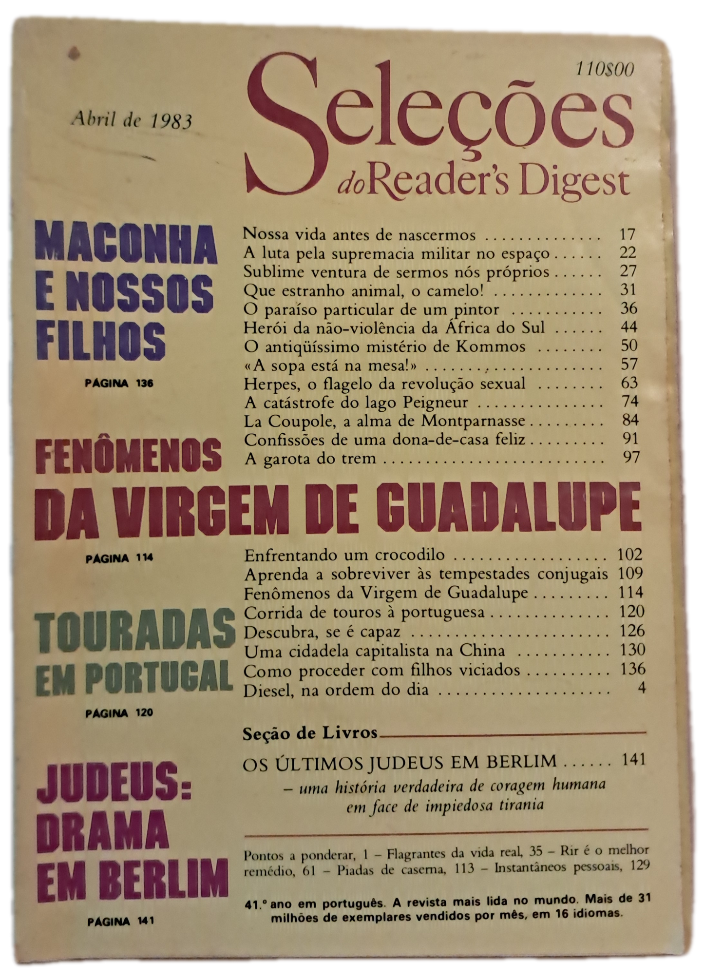 Abril de 1983 Revista do Reader's Digest