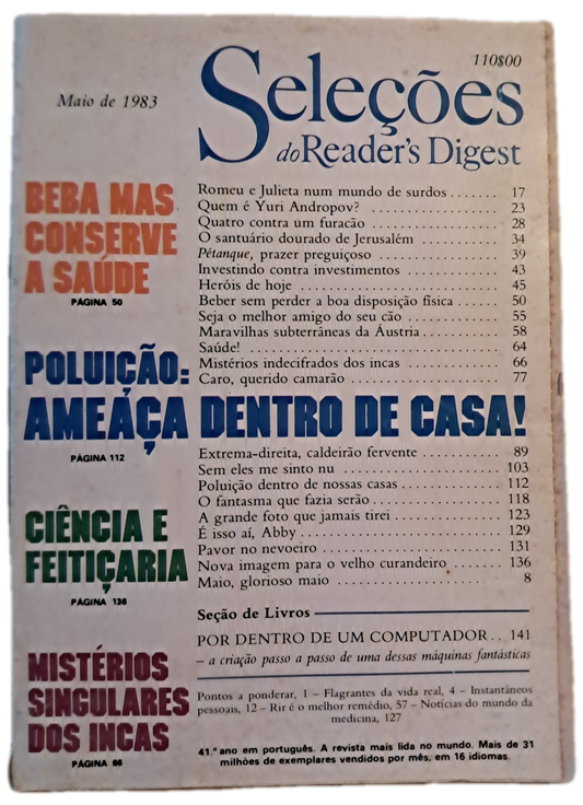 Maio de 1983 Revista do Reader's Digest