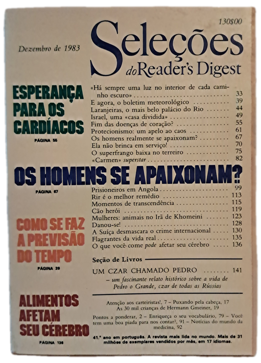 Dezembro de 1983 Revista do Reader's Digest
