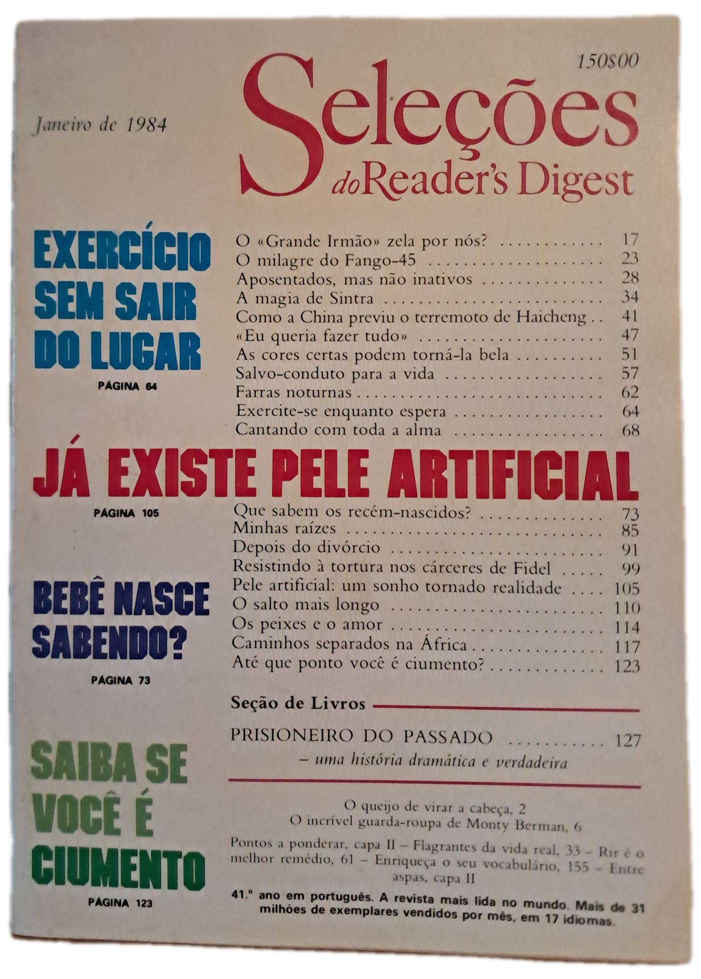 Janeiro de 1984 Revista do Reader's Digest