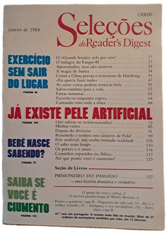 Janeiro de 1984 Revista do Reader's Digest