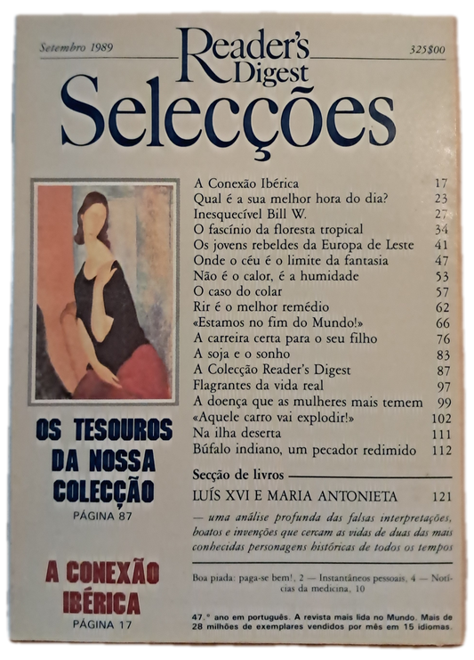 Setembro de 1989 Revista do Reader's Digest