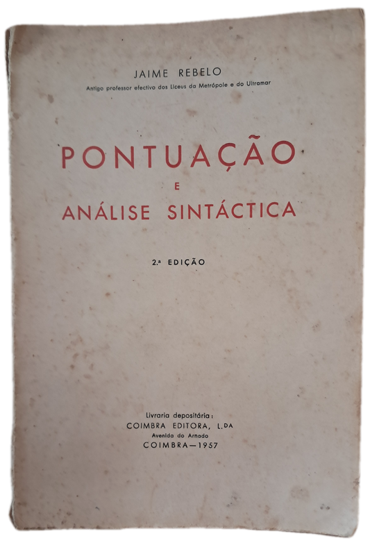 Pontuação e Análise Sintáctica (Usado)