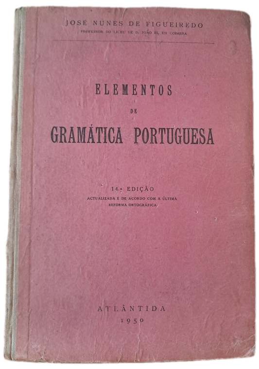 Elementos de Gramática Portuguesa (Usado)