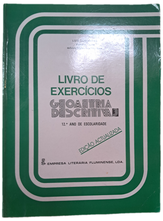 Livro de Exercicios Geometria Descritiva (Bom Estado)
