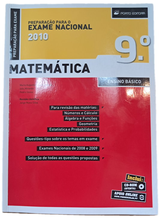 Preparação para o Exame Nacional Matemática 9º Ano 2010 (Usado)