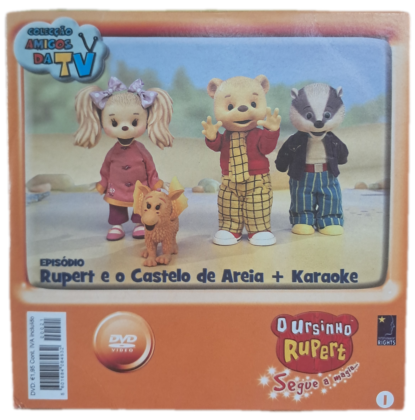 DVD O Ursinho Rupert 1 - Rupert e o Castelo de Areia + Karaoke