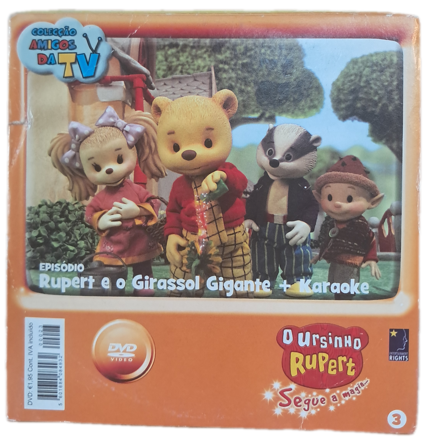 DVD O Ursinho Rupert 3 - Rupert e o Girasol Gigante + Karaoke