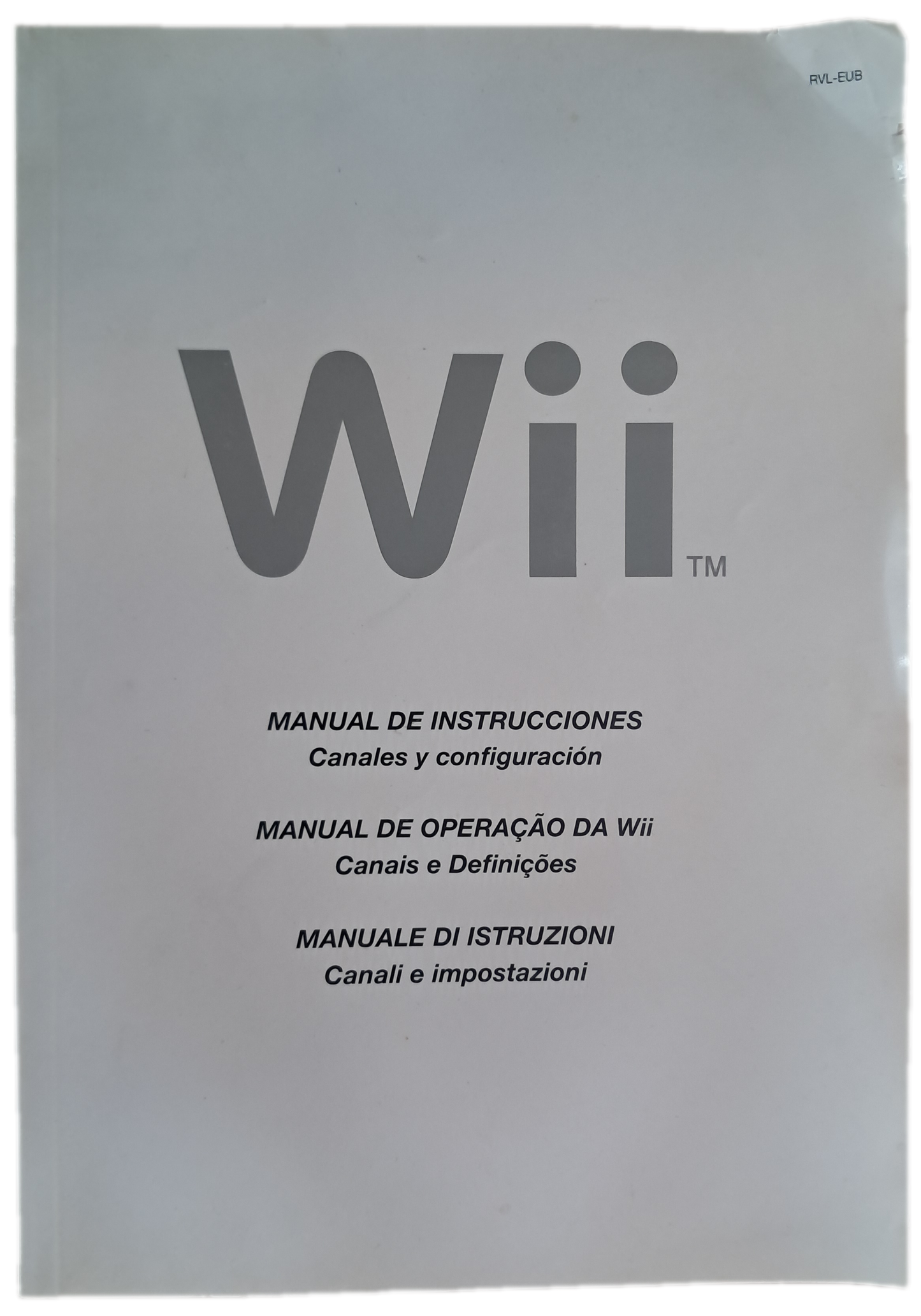 Manual de Instruções Wii (Bom Estado)