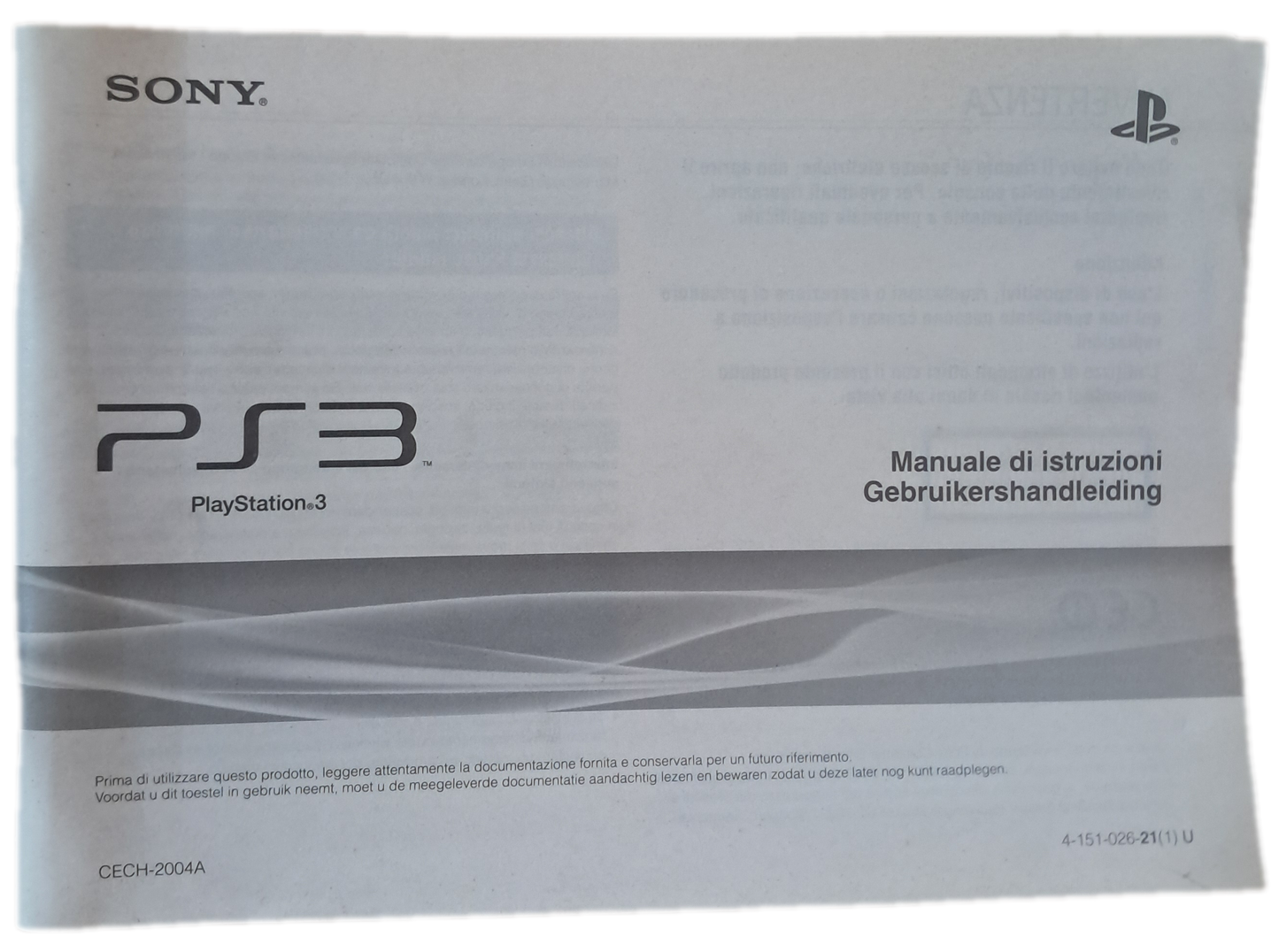 Manuale di Istruzioni PS3 (Bom Estado)