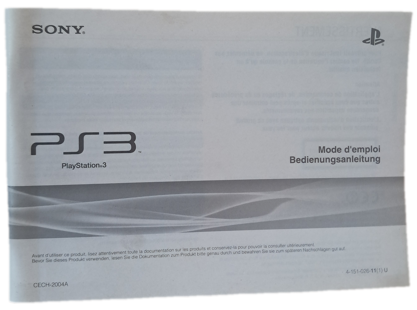 Mode D'emploi PS3 (Bom Estado)