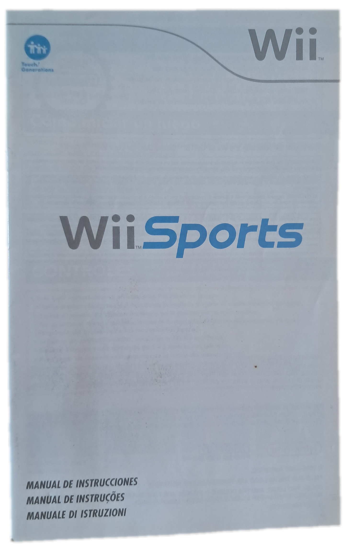 Manual de Instruções Wii Sports (Muito Bom Estado)