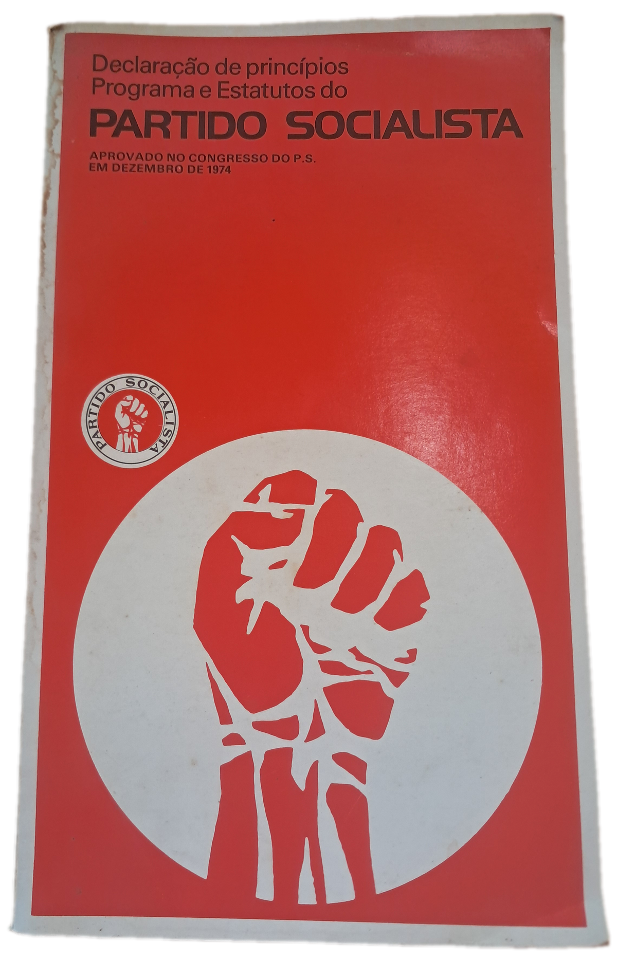 Declaração de Princípios Programa e Estatutos do Partido Socialista (Usado)