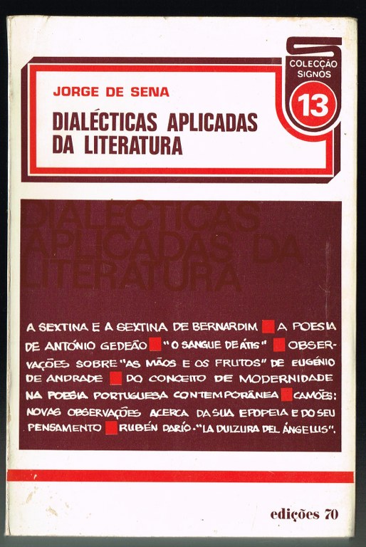 Dialécticas Aplicadas da Literatura (Manuseado)