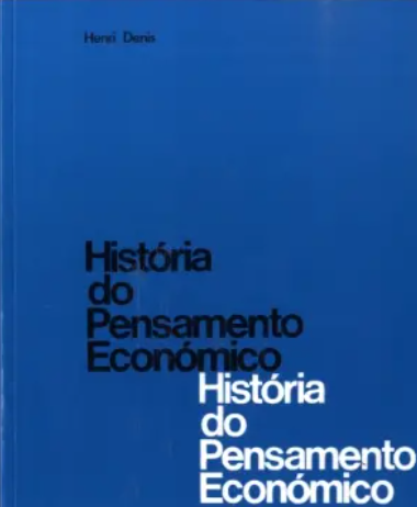 História do Pensamento Económico (Bom Estado)