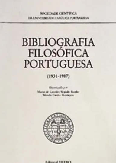 Bibliografia Filosófica Portuguesa (Bom Estado)